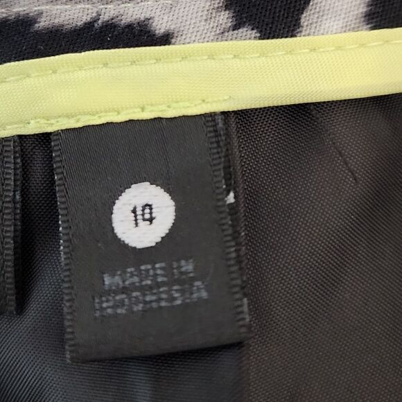 WORTHINGTON WOMENS SKIRT ANIMAL PRINT PENCIL LINED SKIRT BLACK SIZE 10 - Picture 5 of 6